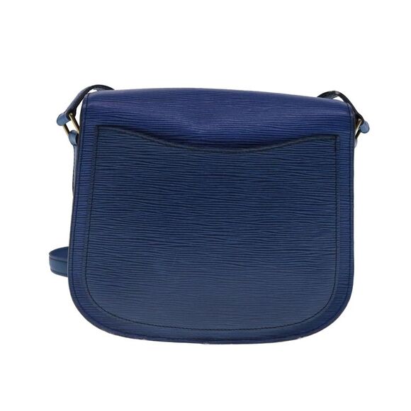 Pre Loved Louis Vuitton Epi Leather SaintGermain Shoulder Bag Women Blue - Picture 3 of 8